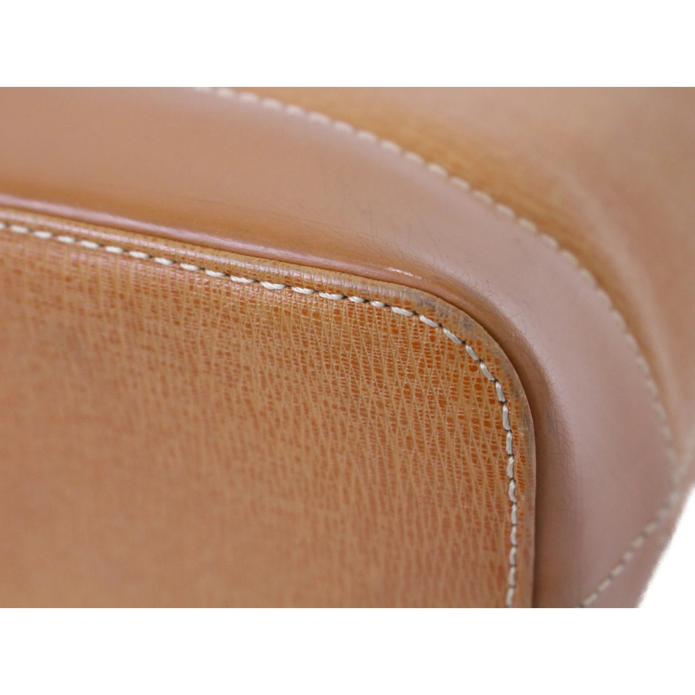 BURBERRY Hobo Bag leather Nova Check Camel Brown Tan ochre - Picture 6 of 9